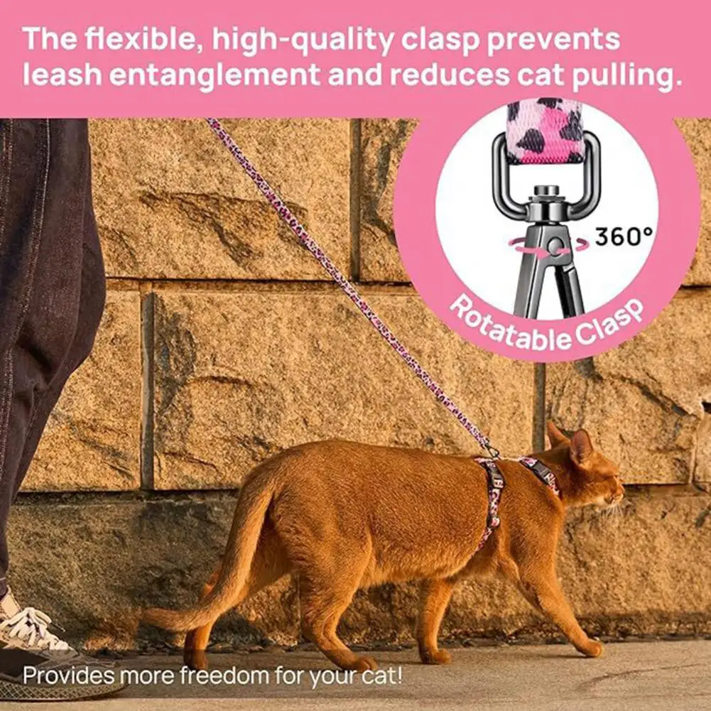 Odor-free Cat Harness Escape Proof Cat Harness Leash Set for Walking Travel Soft Adjustable Kitten Harness with for Small
Odor-free Cat Harness Escape Proof Cat Harness Leash Set for Walking Travel Soft Adjustable Kitten Harness with for Small