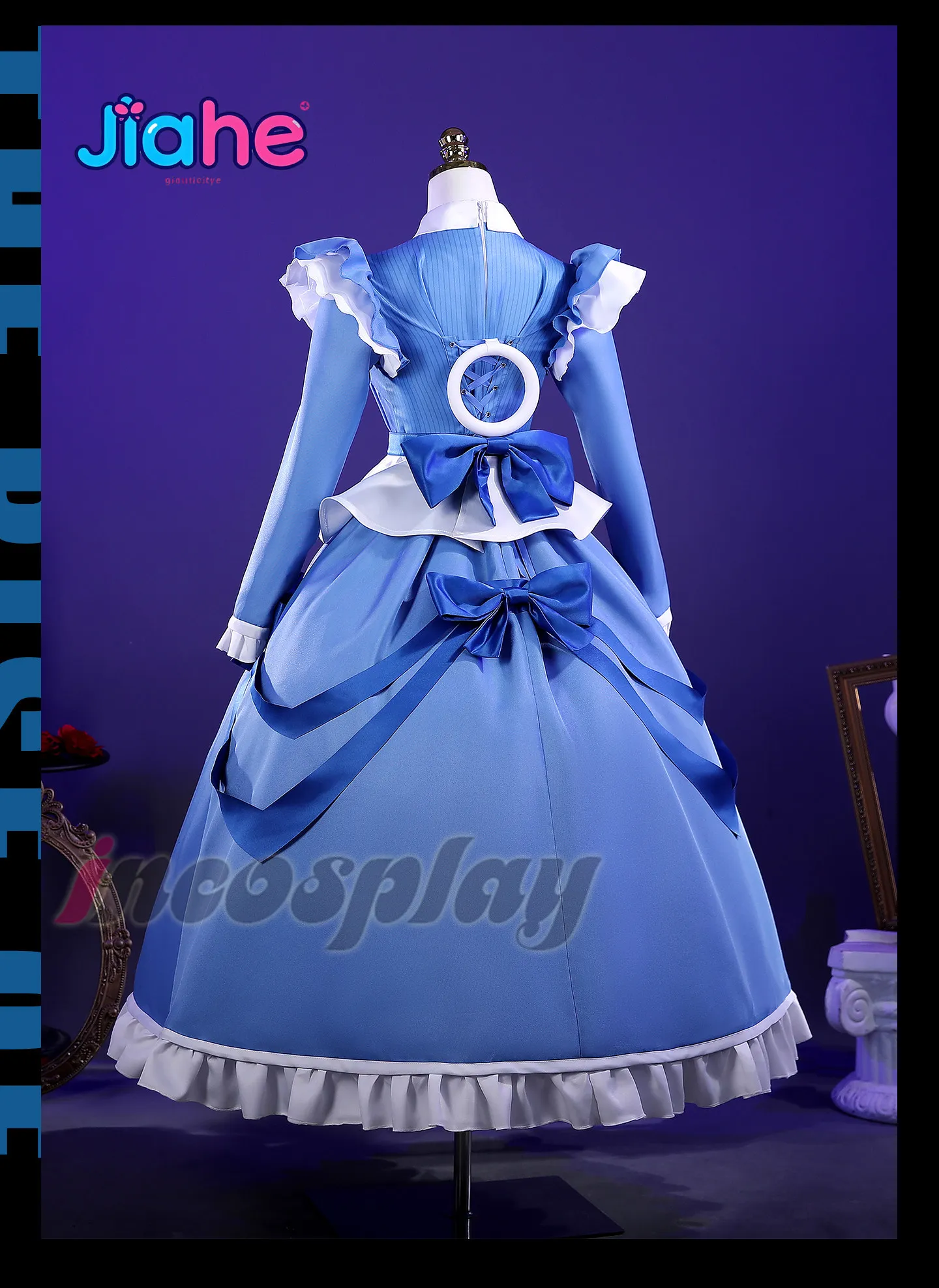 Game Poppy Cos Lily Cosplay Costume Overall Dress Blue maid dress prop Halloween carnival new high-quality woman Lolita uniform
Game Poppy Cos Lily Cosplay Costume Overall Dress Blue maid dress prop Halloween carnival new high-quality woman Lolita uniform
