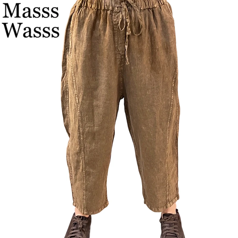 Masss Wasss 2026 Vintage Classic Leisure Trousers Females Loose Soild Cotton Linen Pants Womens Spring Fashion Elegant Clothes
Masss Wasss 2026 Vintage Classic Leisure Trousers Females Loose Soild Cotton Linen Pants Womens Spring Fashion Elegant Clothes