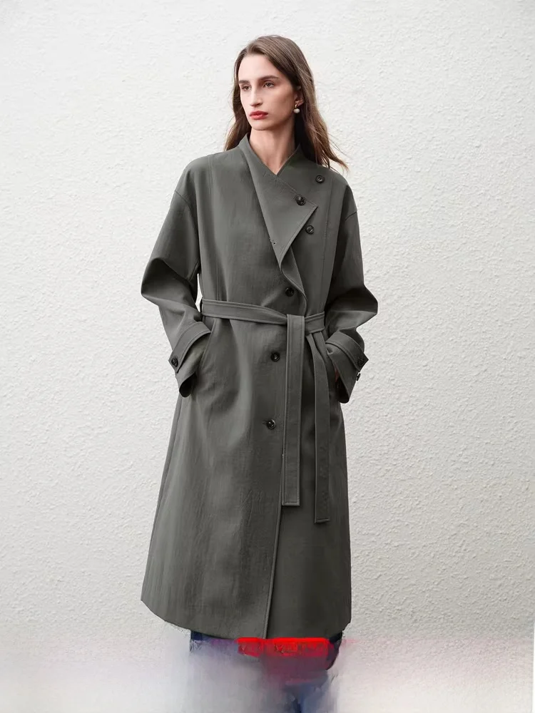 Ele Long Stand Collar Windbreaker Jaet Women's Faion Spring New Sle Comfortable Polyester Fiber Korean Sle Coat
Ele Long Stand Collar Windbreaker Jaet Women's Faion Spring New Sle Comfortable Polyester Fiber Korean Sle Coat