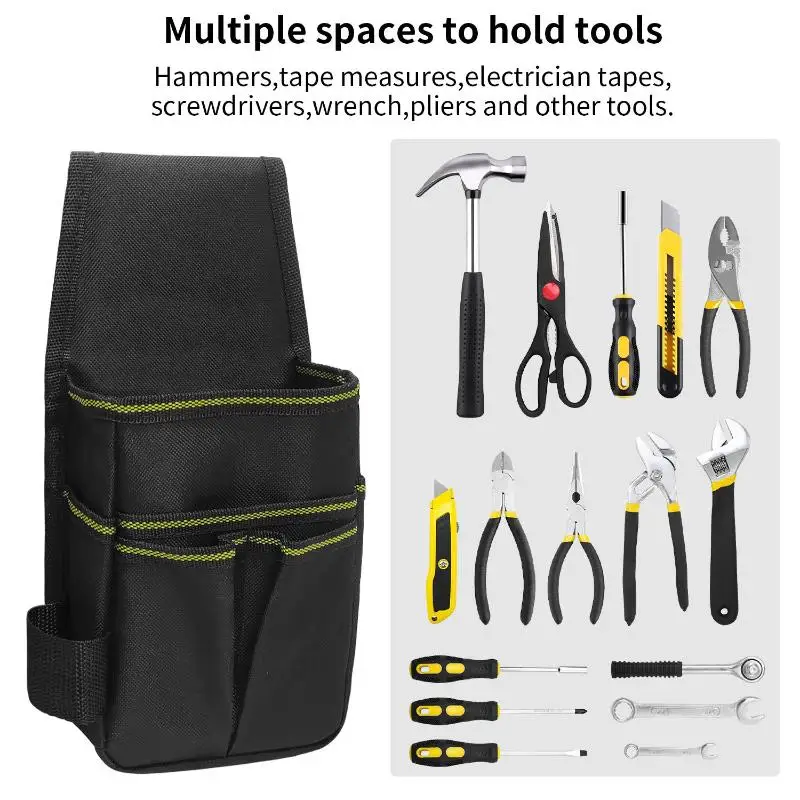 Electrician Tools Bag With 8 Internal Pockets Waist Pouch Belt Storage Holder Organizer Garden Tool Kits Waist Pack Oxford Cloth
Electrician Tools Bag With 8 Internal Pockets Waist Pouch Belt Storage Holder Organizer Garden Tool Kits Waist Pack Oxford Cloth