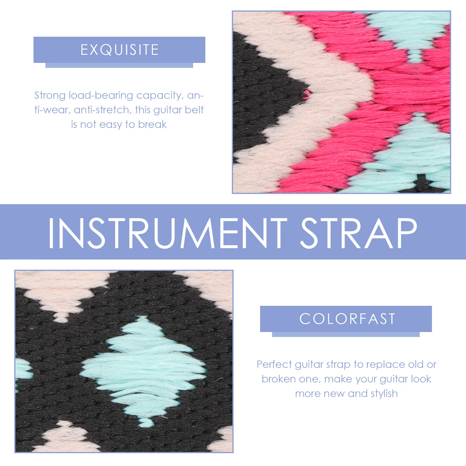 Adjustable Guitar Strap Durable Polyester Cotton Belt For Electric Folk Guitar Replacement Gift Accessory Instrument
Adjustable Guitar Strap Durable Polyester Cotton Belt For Electric Folk Guitar Replacement Gift Accessory Instrument