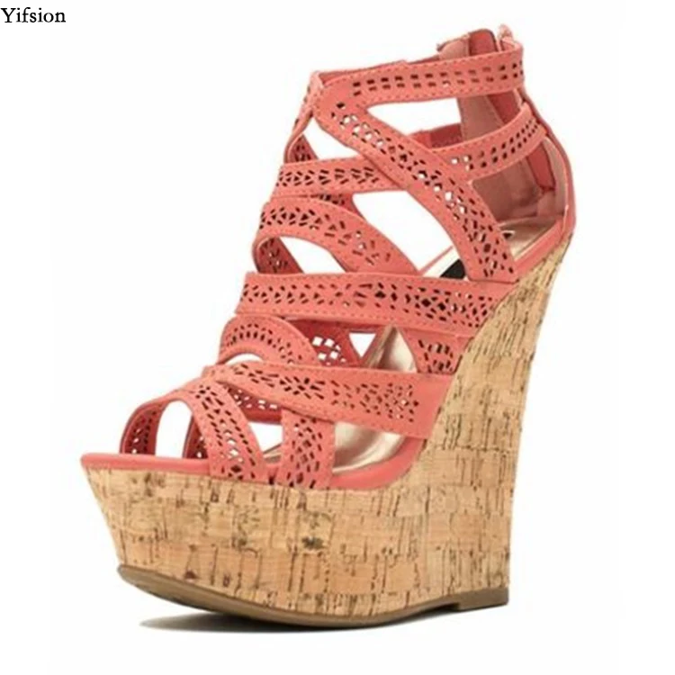Olomm New Women Platform Sandals Wedges High Heel Sandals Open Toe Black Orange Blue Beige Party Shoes Women US Plus Size 5-15
Olomm New Women Platform Sandals Wedges High Heel Sandals Open Toe Black Orange Blue Beige Party Shoes Women US Plus Size 5-15