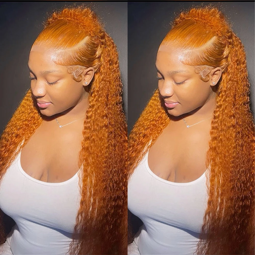 Ginger Orange Deep Wave Wig 13x4 13x6 Curly Hd Lace Frontal Human Hair Wigs For Women Brazilian 200 Density Colored Human Hair
Ginger Orange Deep Wave Wig 13x4 13x6 Curly Hd Lace Frontal Human Hair Wigs For Women Brazilian 200 Density Colored Human Hair