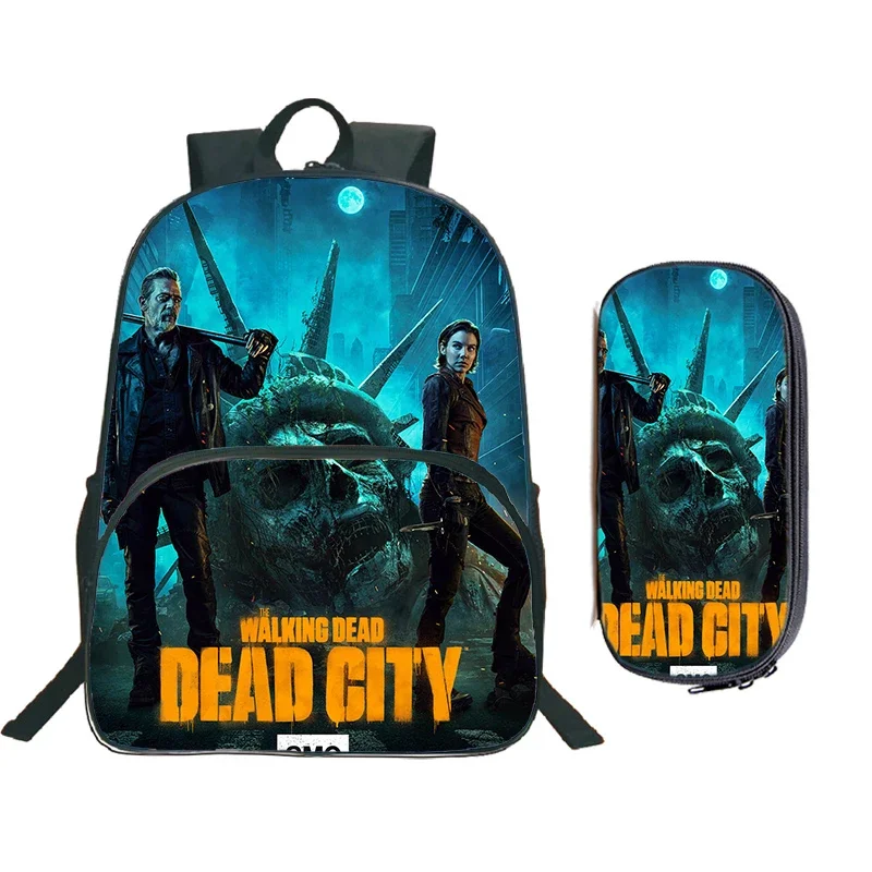 2pcs Set The Walking Dead Print Backpack Students Bookbag Large Capacity Children Backpack Boys Girls Schoolbag Pencil Bag Gift
2pcs Set The Walking Dead Print Backpack Students Bookbag Large Capacity Children Backpack Boys Girls Schoolbag Pencil Bag Gift