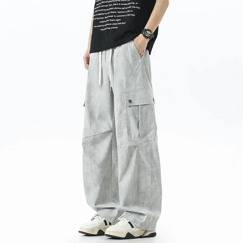 2026 Summer New Men's Casual Cargo Pants Korean Fashion Harajuku Baggy Wide-leg Pants Joggers Men Sweatpants Streetwear
2026 Summer New Men's Casual Cargo Pants Korean Fashion Harajuku Baggy Wide-leg Pants Joggers Men Sweatpants Streetwear