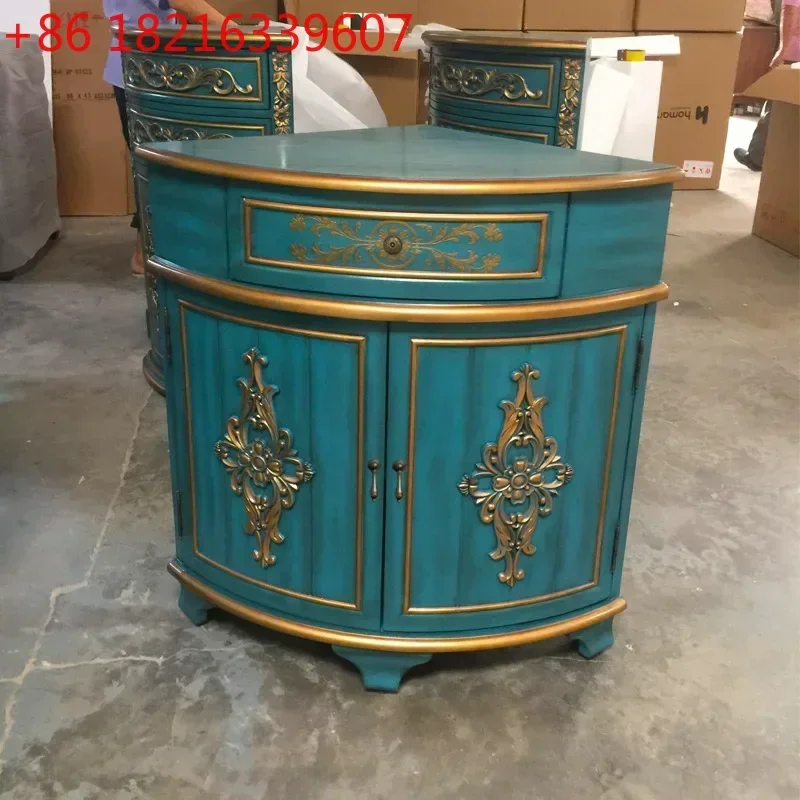 Carved Corner Cabinet Triangle Cabinet 90 Degree Right Angle Retro Living Room Storage Side Cabinet
Carved Corner Cabinet Triangle Cabinet 90 Degree Right Angle Retro Living Room Storage Side Cabinet