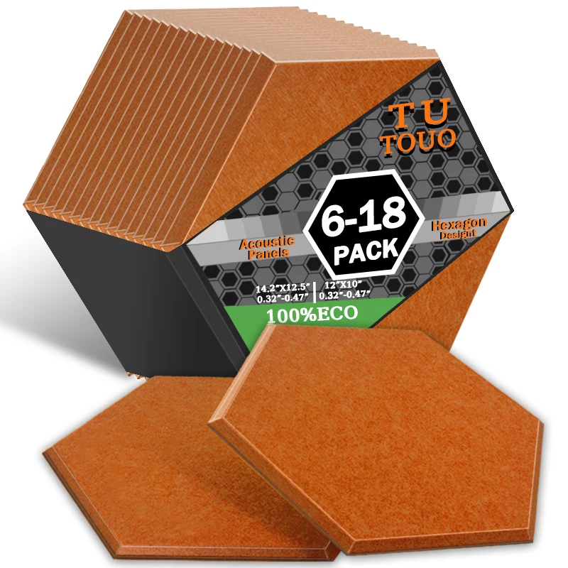 TOUO Acoustic Panels 6-18 Pcs Noise Absorbing Home Studio Acoustic Treatment Acoustic Soundproof Material Decorative Wall Panels
TOUO Acoustic Panels 6-18 Pcs Noise Absorbing Home Studio Acoustic Treatment Acoustic Soundproof Material Decorative Wall Panels