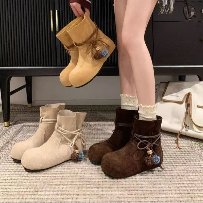 【2025 Fall】Retro Boots Women Brown Platform Ankle Boots Western Style Height Increasing Maillard Design Chunky Heel Unique Fashi
【2025 Fall】Retro Boots Women Brown Platform Ankle Boots Western Style Height Increasing Maillard Design Chunky Heel Unique Fashi