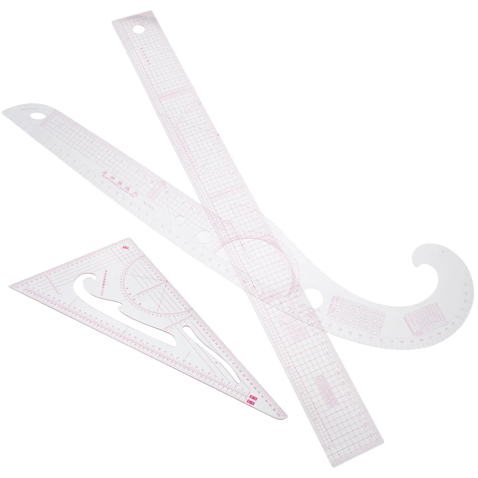 3Pcs French Curve Ruler Set for Sewing Tailor Craft Garment Design Flexible Template Rulers for DIY Patchwork Quilting Clothing
3Pcs French Curve Ruler Set for Sewing Tailor Craft Garment Design Flexible Template Rulers for DIY Patchwork Quilting Clothing