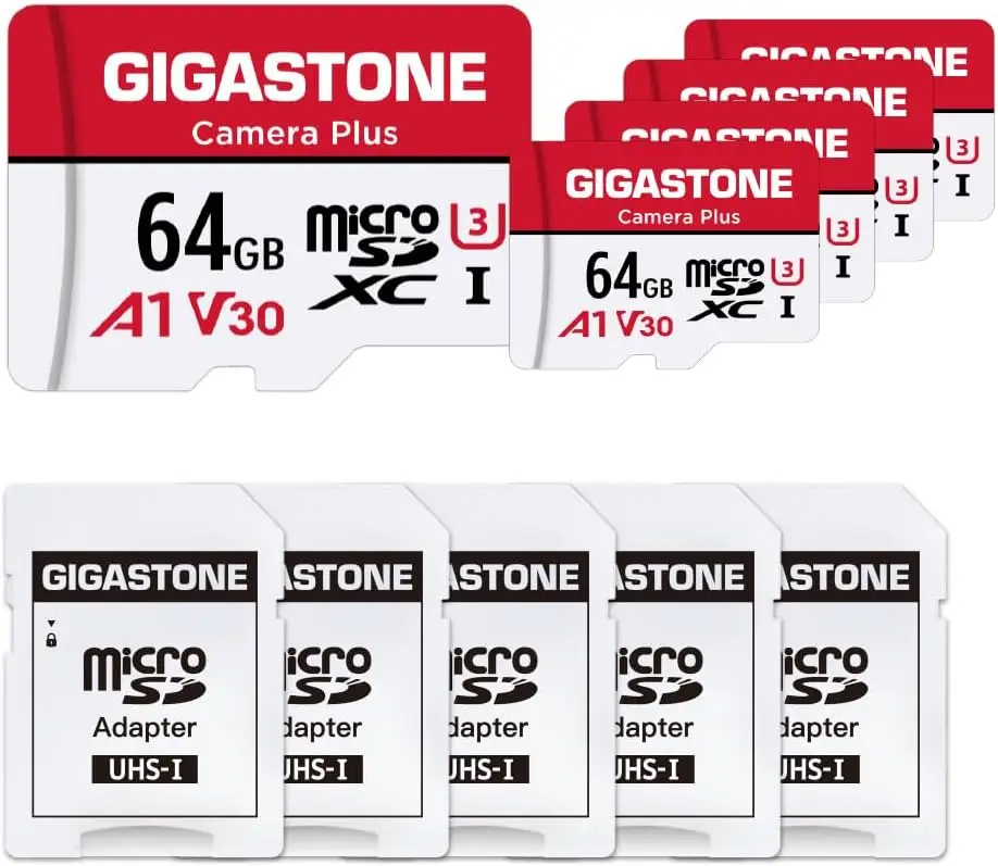 Карта памяти Micro SD 64 ГБ, 5 штук в упаковке, для камер, смартфонов, планшетов - UHS-I U3 A1 V30, 95 МБ/с, с адаптером
Карта памяти Micro SD 64 ГБ, 5 штук в упаковке, для камер, смартфонов, планшетов - UHS-I U3 A1 V30, 95 МБ/с, с адаптером