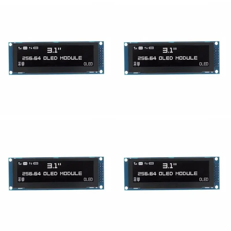 YSS-4Pcs 3.12 Inch OLED Display 256X64 SSD1322 Driver Graphic LCD Module Parallel/SPI Soldering Pin For Arduino/C51 White
YSS-4Pcs 3.12 Inch OLED Display 256X64 SSD1322 Driver Graphic LCD Module Parallel/SPI Soldering Pin For Arduino/C51 White