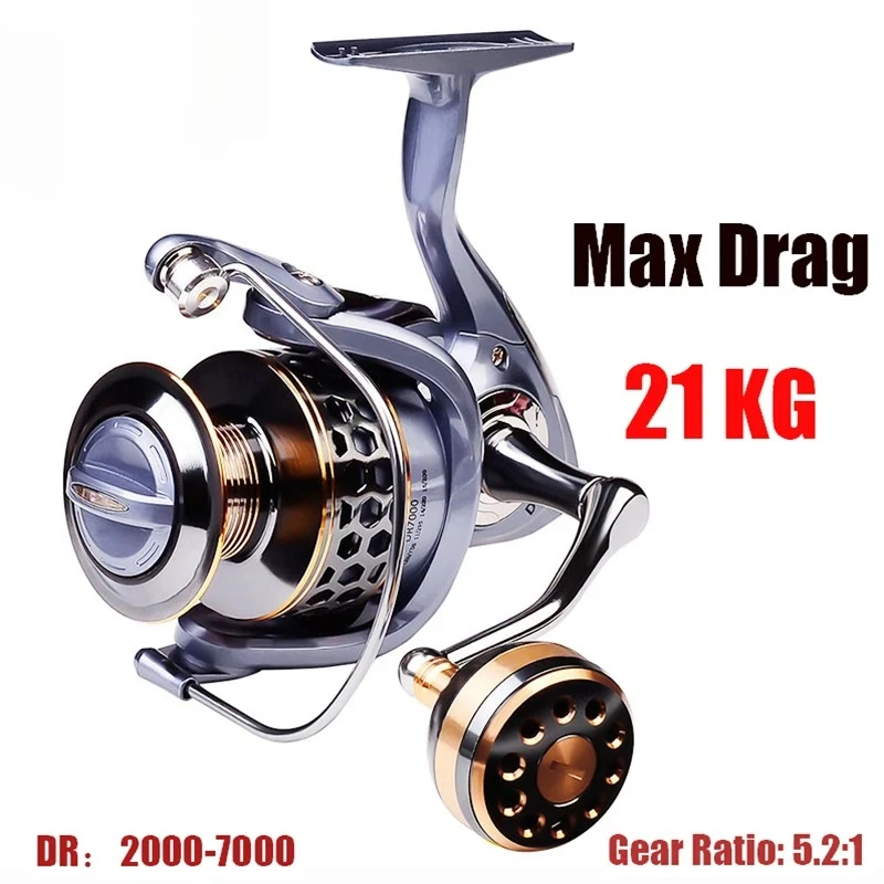 ZWICKE High Quality Max Drag 21KG Spool Fishing Reel Gear 5.2:1 Ratio High Speed Spinning Reel Casting Reel Carp for Saltwater
ZWICKE High Quality Max Drag 21KG Spool Fishing Reel Gear 5.2:1 Ratio High Speed Spinning Reel Casting Reel Carp for Saltwater