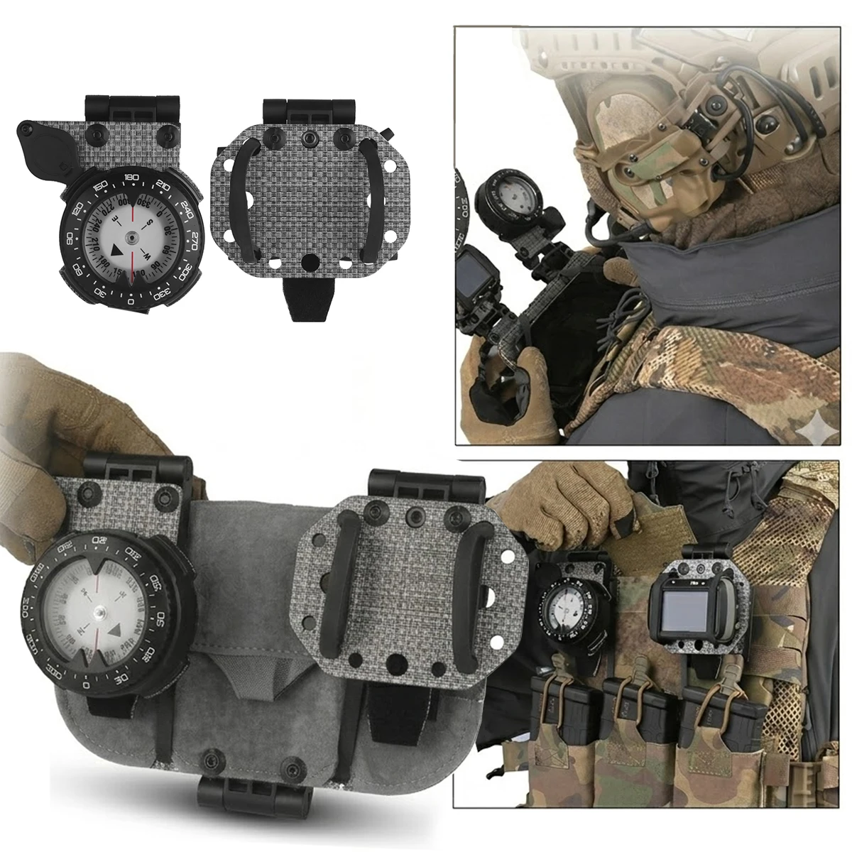 Tactical Compass & GPS Holder Molle System Navigation Board Kit with Outdoor Survival Navigation Gear for Hunting
Tactical Compass & GPS Holder Molle System Navigation Board Kit with Outdoor Survival Navigation Gear for Hunting