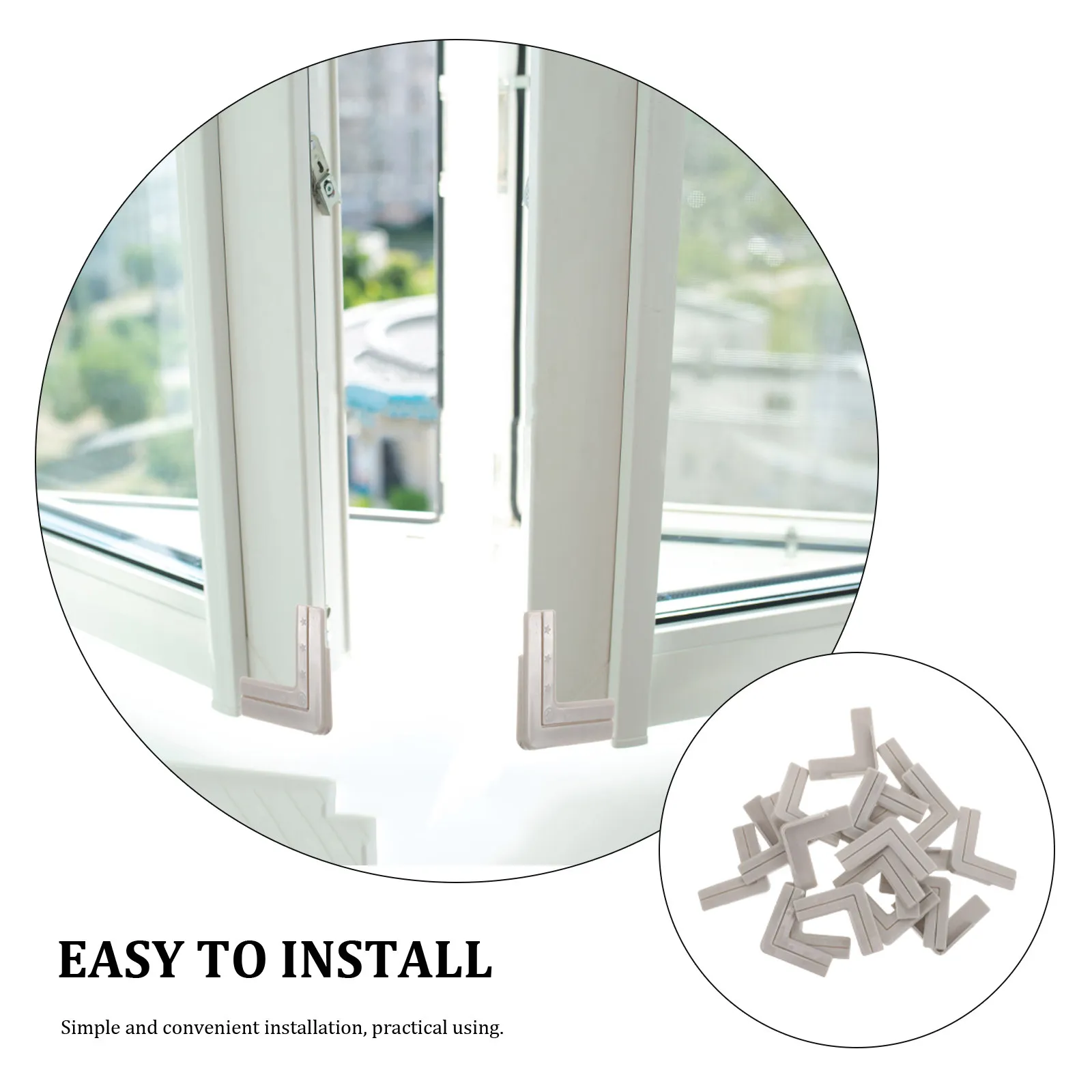 20Pcs Window Corner Protector Guards Soft L-Shaped Anti Bumper Child Safety Baby Proofing Self Adhesive Window
20Pcs Window Corner Protector Guards Soft L-Shaped Anti Bumper Child Safety Baby Proofing Self Adhesive Window