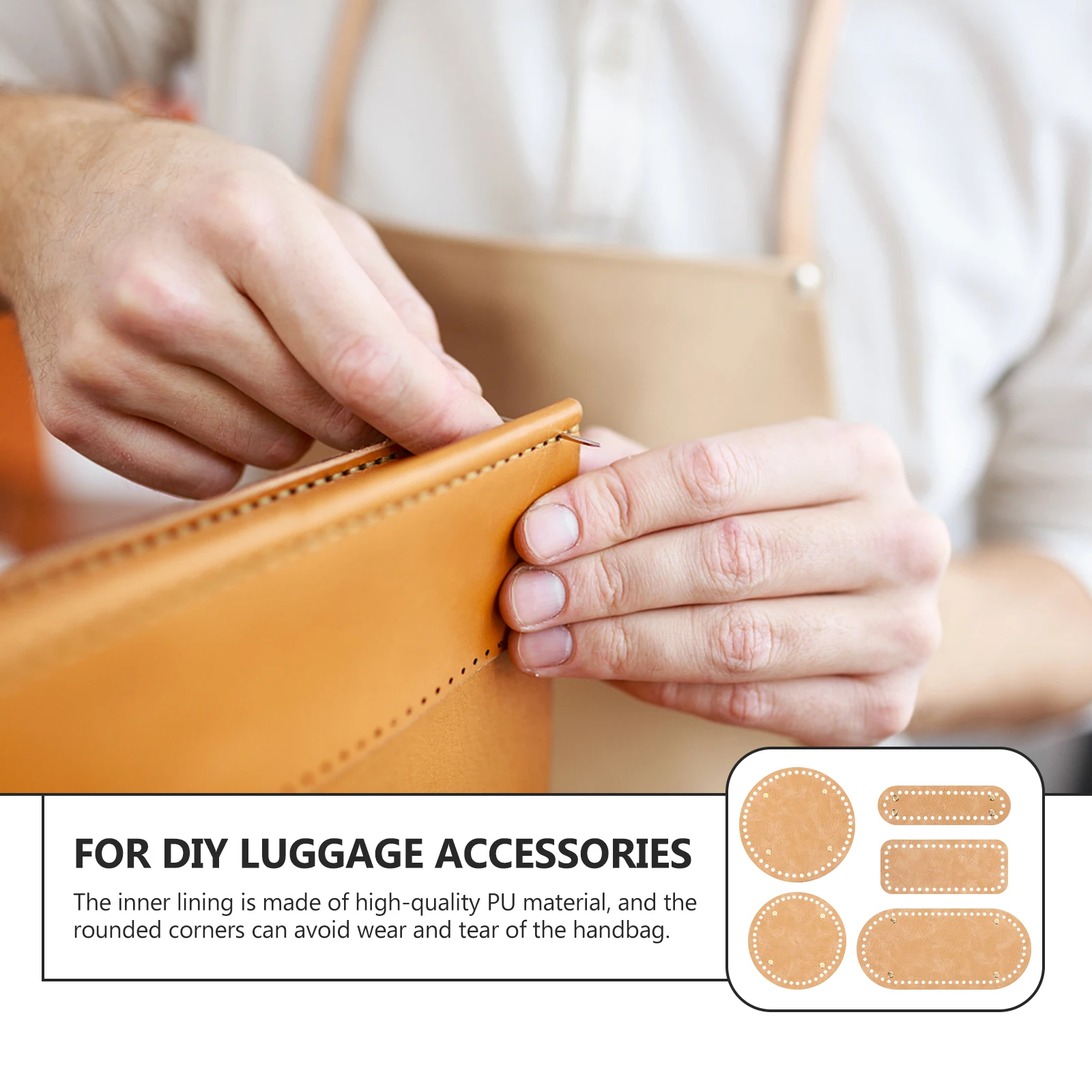 5 Pcs Bottom Insert Base Shaper Durable Bag Bottom Insert PU Crochet Tote Liners Storage Practical Gift
5 Pcs Bottom Insert Base Shaper Durable Bag Bottom Insert PU Crochet Tote Liners Storage Practical Gift