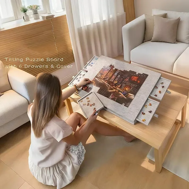 1 Set New Wonderful Portable Puzzle Table Board with Bracket Cover Foldable Puzzle Felt Integrated Table for Home And Travel Use
1 Set New Wonderful Portable Puzzle Table Board with Bracket Cover Foldable Puzzle Felt Integrated Table for Home And Travel Use