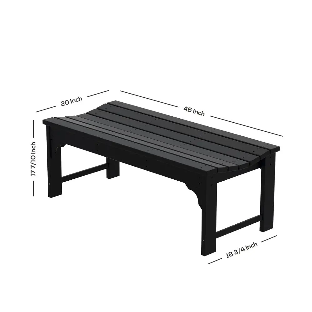 Home Furniture Outdoor 46 Backless HDPE Adirondack Bench, Poly Lumber Seat for Patio, Backyard, Balcony, All Weather Resistant
Home Furniture Outdoor 46 Backless HDPE Adirondack Bench, Poly Lumber Seat for Patio, Backyard, Balcony, All Weather Resistant