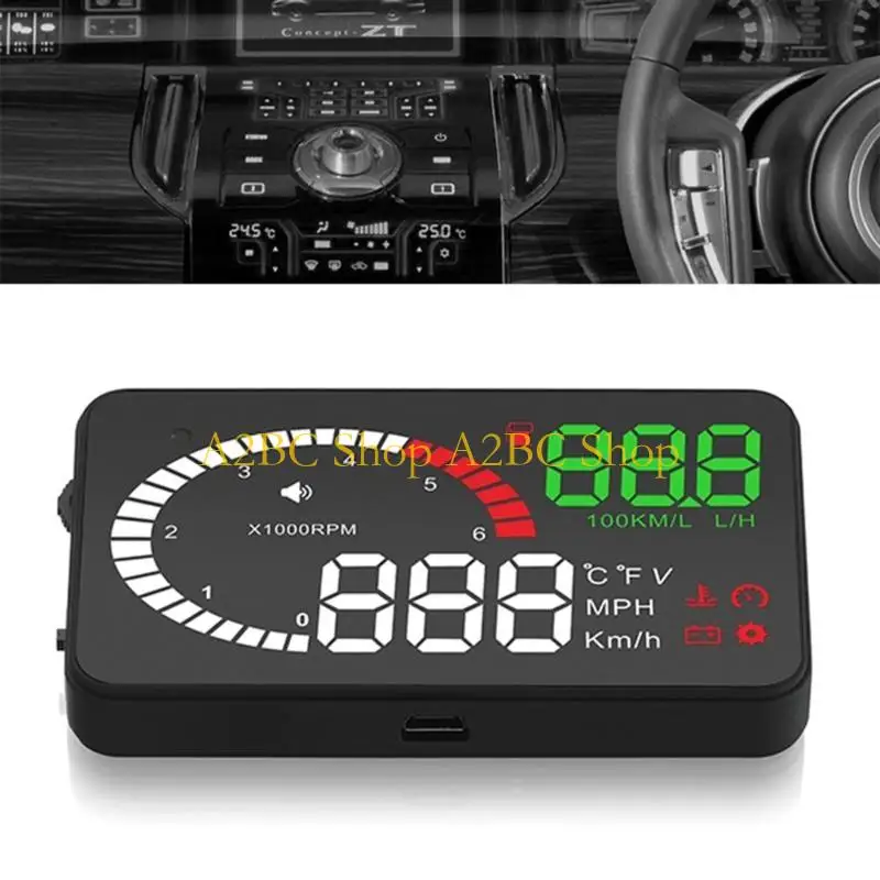 A2BC Car Head Up Display obd2 HUD Universal Digital Speedometer Проектор сигнал тревога
A2BC Car Head Up Display obd2 HUD Universal Digital Speedometer Проектор сигнал тревога