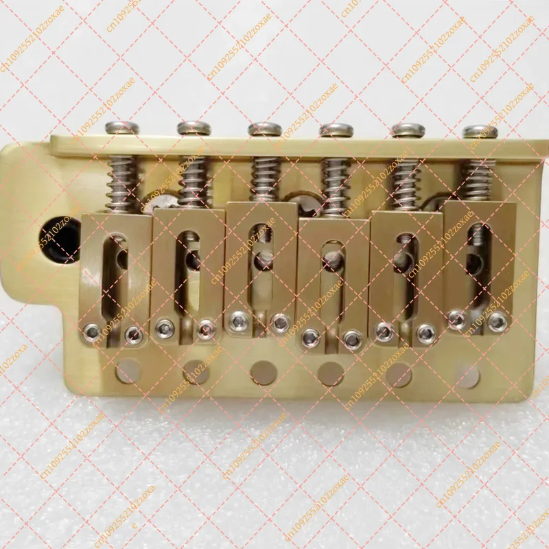 All Brass Guitar Tremolo Bridge, 6-Point Vibrato Bridge with 52.5mm String Spacing
All Brass Guitar Tremolo Bridge, 6-Point Vibrato Bridge with 52.5mm String Spacing