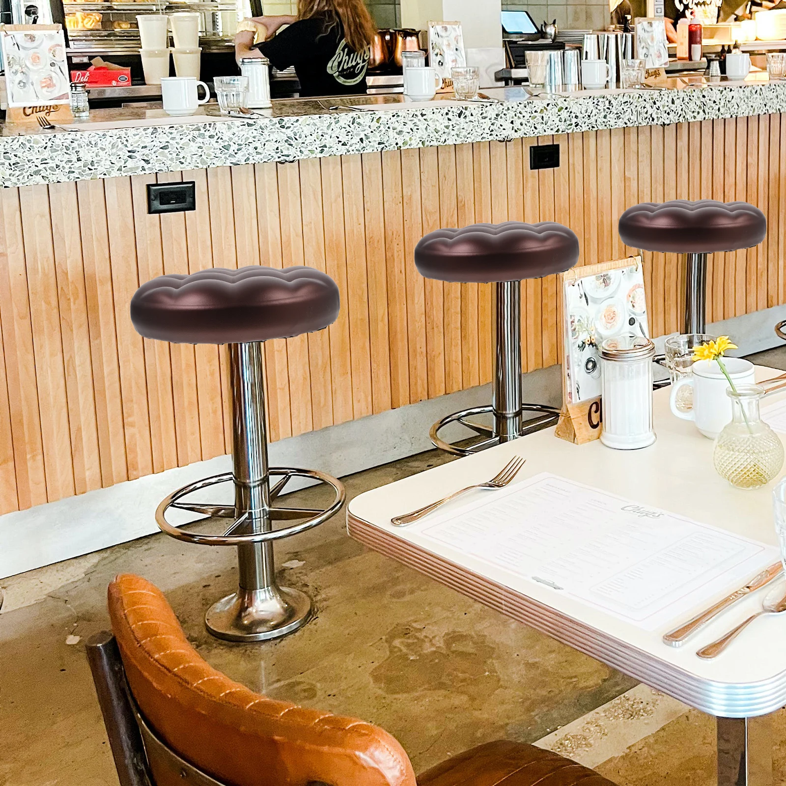 Круглая сменная подушка для стула из ПУ, водонепроницаемая, мягкая, удобная, для барного стула, аксессуар для стула, круглое сиденье
Круглая сменная подушка для стула из ПУ, водонепроницаемая, мягкая, удобная, для барного стула, аксессуар для стула, круглое сиденье