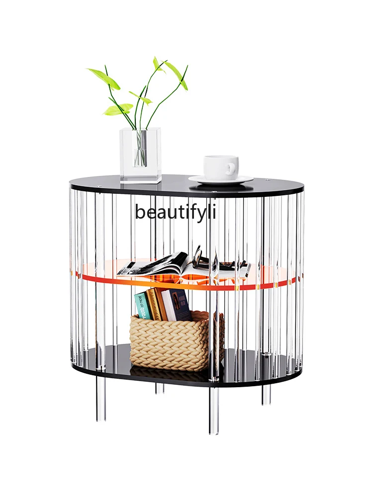 Acrylic Creative Side Table Bedside Table Home Sofa and Tea Table Bedroom Bedside Storage Storage Cabinet
Acrylic Creative Side Table Bedside Table Home Sofa and Tea Table Bedroom Bedside Storage Storage Cabinet