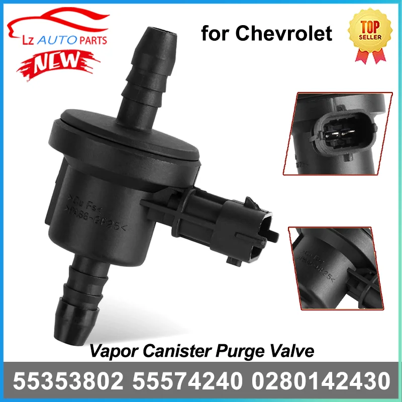 Vapor Canister Purge Valve 55353802 55574240 0280142430 99760524100 for Chevrolet Cruze Orlando Trax Opel # 55355613 99711002973
Vapor Canister Purge Valve 55353802 55574240 0280142430 99760524100 for Chevrolet Cruze Orlando Trax Opel # 55355613 99711002973