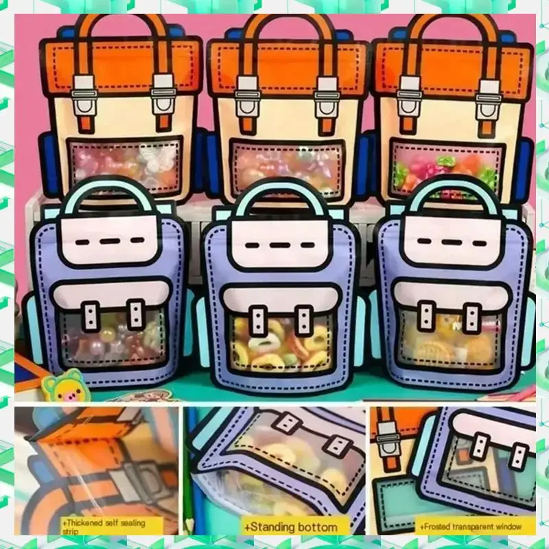 FIZP 40PCS Gifts Packaging Bags Cartoon School Bag Shape Candy Snack Self-Lock Bags For Kids Birthday Party Decors Gifts
FIZP 40PCS Gifts Packaging Bags Cartoon School Bag Shape Candy Snack Self-Lock Bags For Kids Birthday Party Decors Gifts