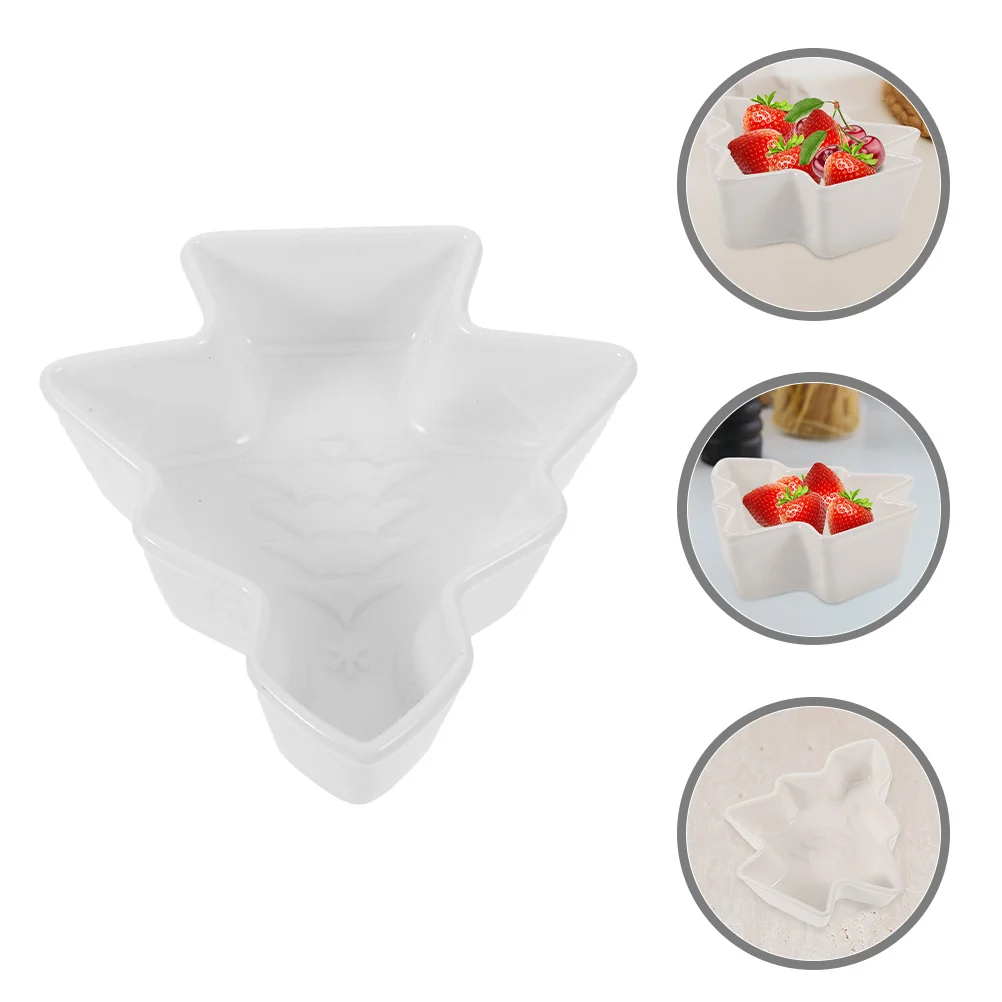 2Pcs Ceramic Snacks Plate Beautiful Christmas Tree Design Comfortable Edges Mood Enhancing Tableware Christmas Tree Plate
2Pcs Ceramic Snacks Plate Beautiful Christmas Tree Design Comfortable Edges Mood Enhancing Tableware Christmas Tree Plate