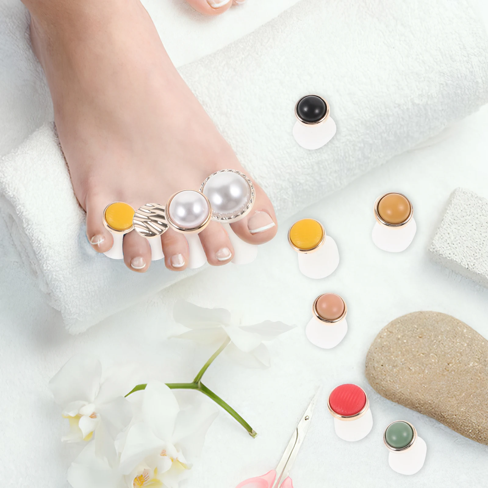 16 pcs Toe Separator Pedicure Nail Polish Silicone Spacers Comfortable Soft Gentle Soothing Easy Access Individual Toes
16 pcs Toe Separator Pedicure Nail Polish Silicone Spacers Comfortable Soft Gentle Soothing Easy Access Individual Toes