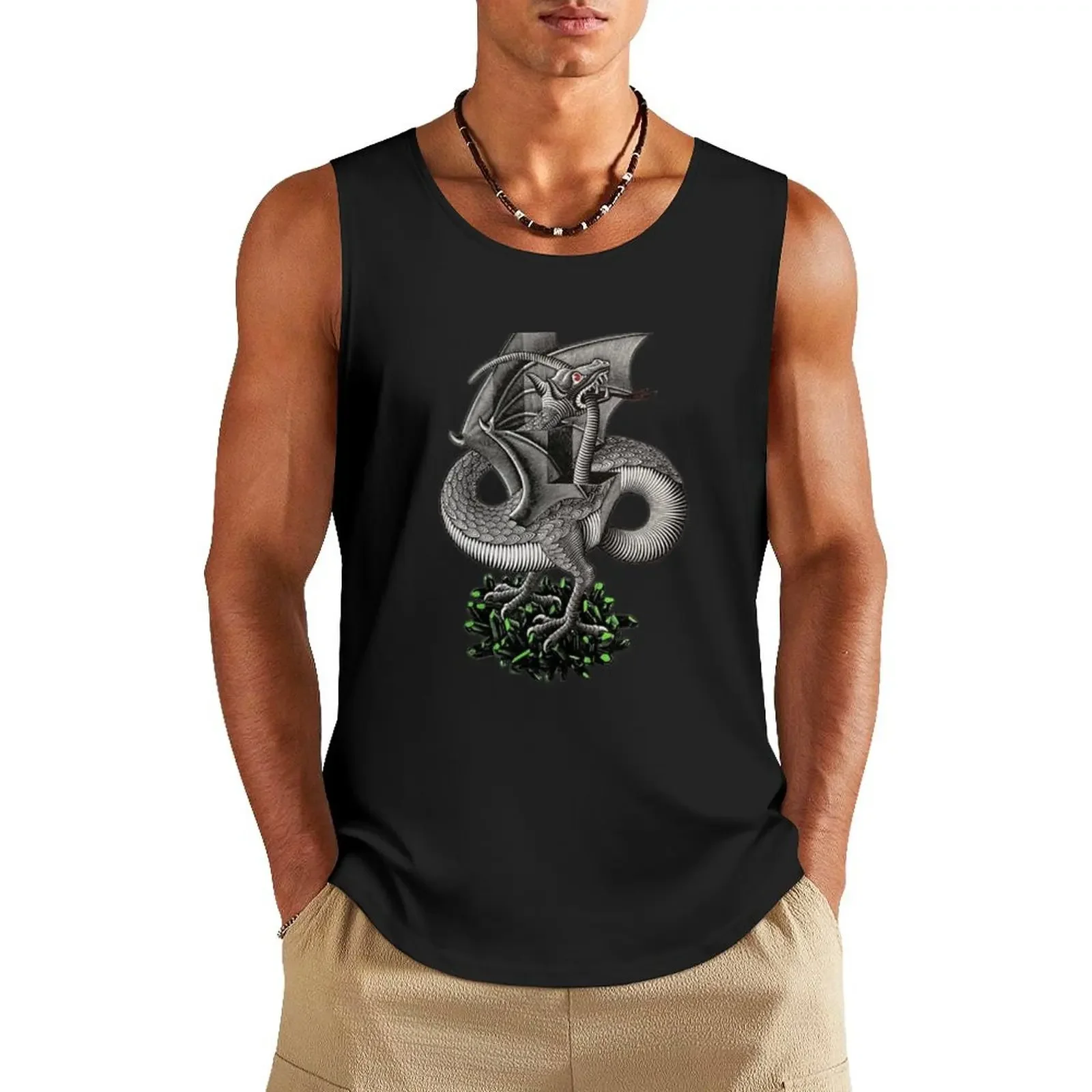 MC Escher Dragon and Gems Artwork Tank Top Top new in tops & t-shirt gym for men
MC Escher Dragon and Gems Artwork Tank Top Top new in tops & t-shirt gym for men
