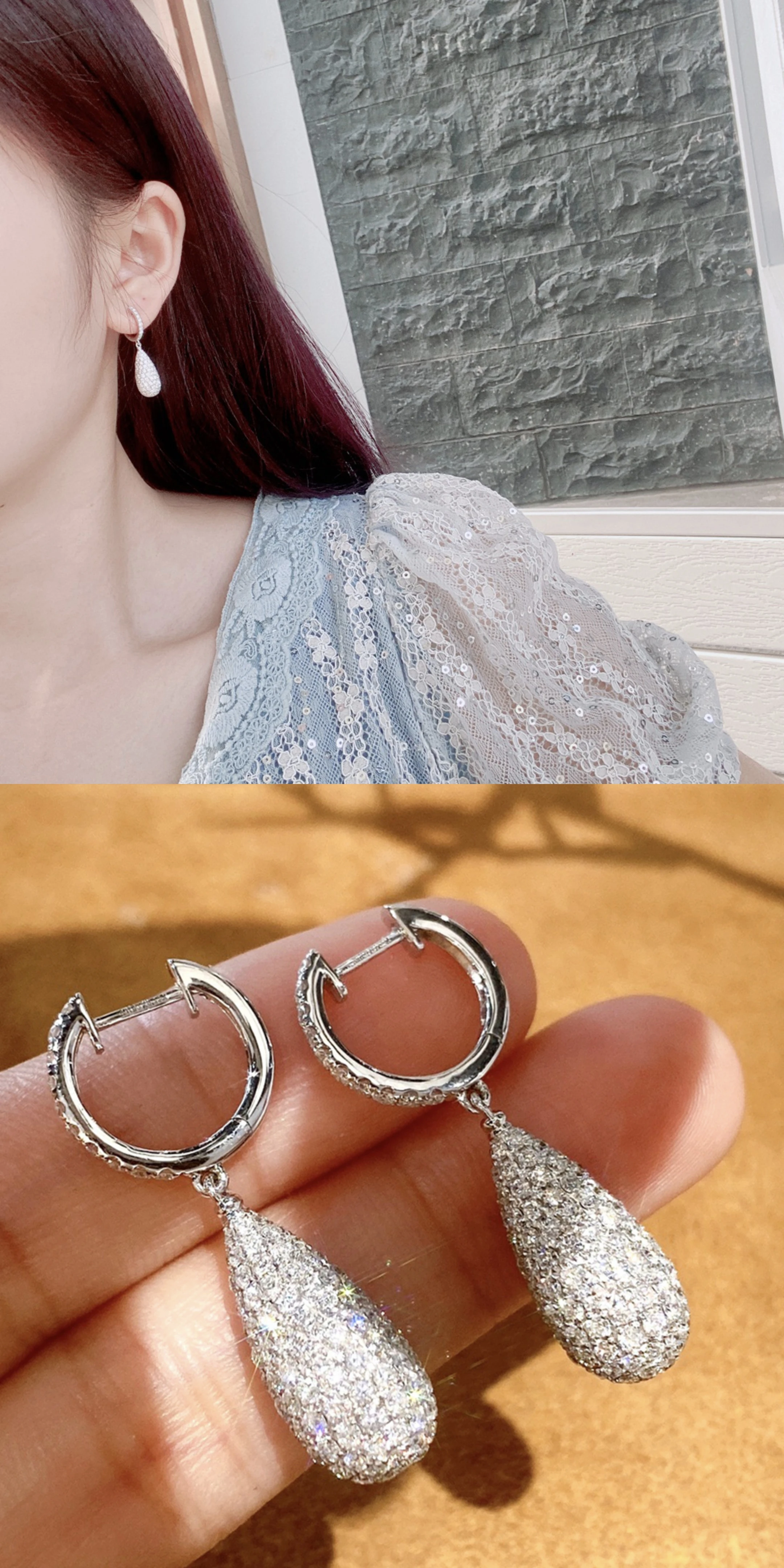 Великолепные блестящие серьги-капли из серебра 925 пробы с бриллиантами и цирконами, висячие эффектные серьги-обнимашки, ювелирные изделия для свадебной вечеринки
Великолепные блестящие серьги-капли из серебра 925 пробы с бриллиантами и цирконами, висячие эффектные серьги-обнимашки, ювелирные изделия для свадебной вечеринки