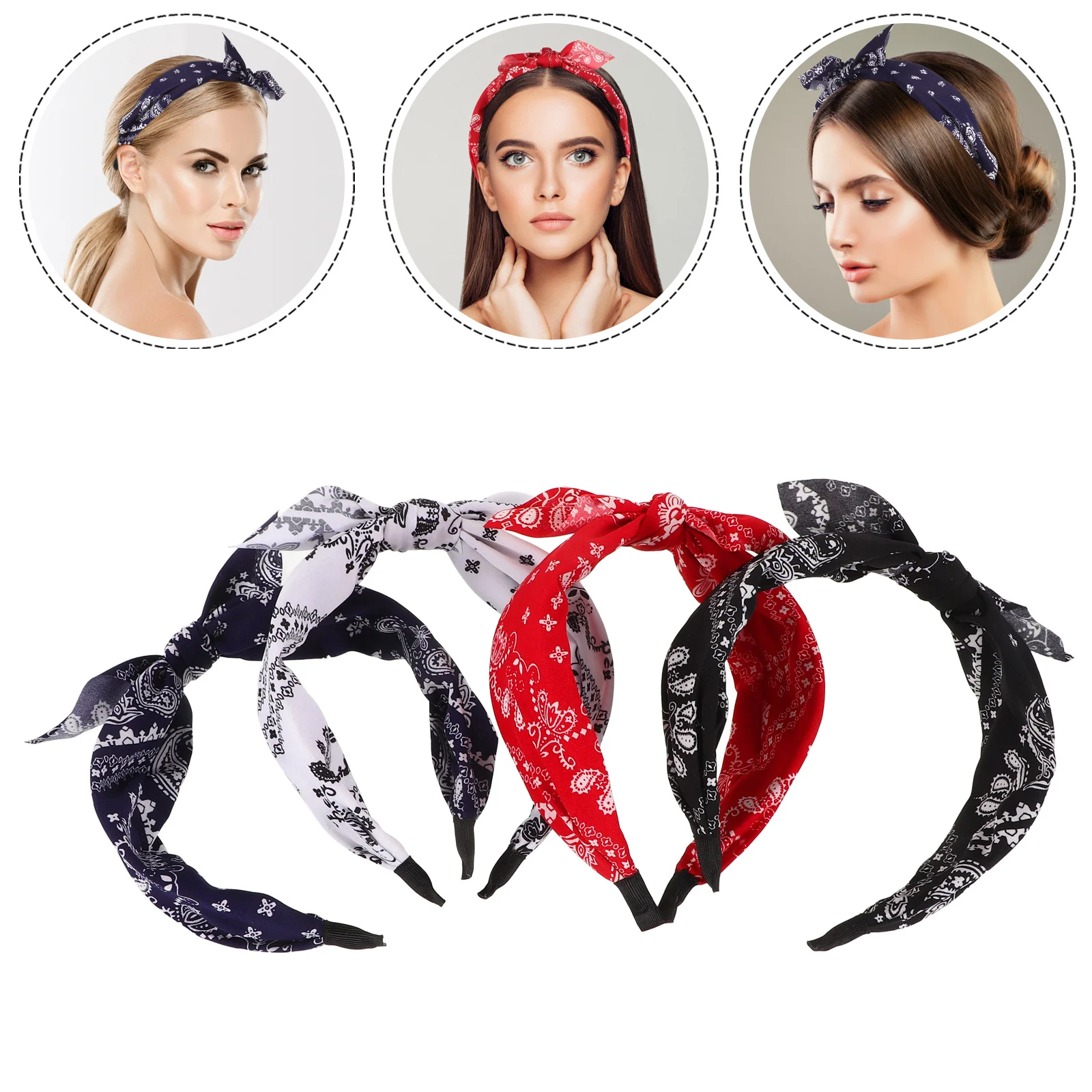 4pcs Retro Flower Headband For Women Vintage Knot Wide Fabric Hair Band Spa Headband For Washing Face Hair Accessories
4pcs Retro Flower Headband For Women Vintage Knot Wide Fabric Hair Band Spa Headband For Washing Face Hair Accessories