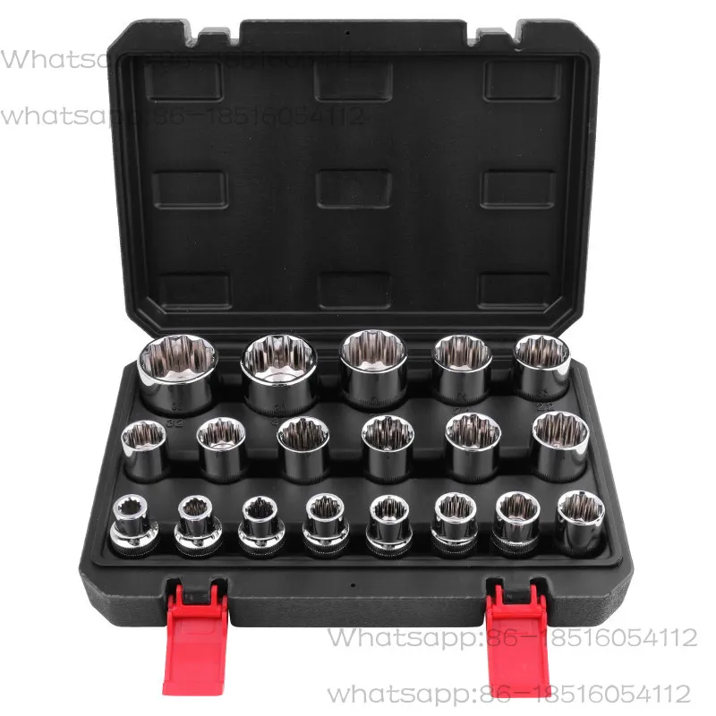 Plum blossom sleeve set, 12-corner torx socket head, 19mm flower corner socket
Plum blossom sleeve set, 12-corner torx socket head, 19mm flower corner socket