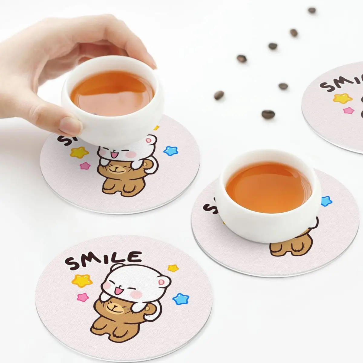 Подставки для воздушных шаров Peach And Goma Bubu Dudu, кухонные салфетки, нескользящие изоляционные коврики для чашек, кофейные коврики, подушечки для посуды, набор из 4 шт.
Подставки для воздушных шаров Peach And Goma Bubu Dudu, кухонные салфетки, нескользящие изоляционные коврики для чашек, кофейные коврики, подушечки для посуды, набор из 4 шт.