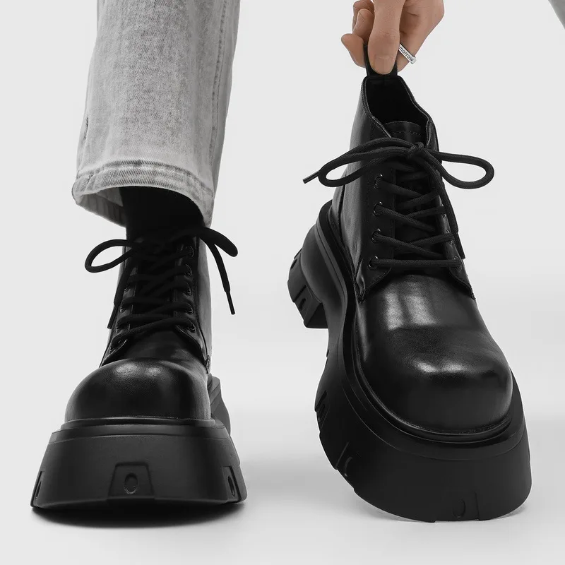 Handmade Mens Ankle Leather Boots Luxury Quality 2026 Autumn Round Toe Platform British Style Outdoor Casual Business Shoes Man
Handmade Mens Ankle Leather Boots Luxury Quality 2026 Autumn Round Toe Platform British Style Outdoor Casual Business Shoes Man
