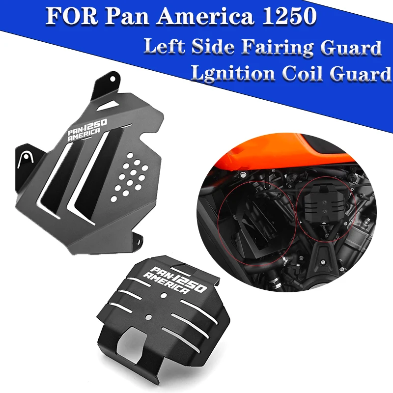 Motorcycle CNC Aluminum Left Side Fairing Guard Ignition Coil Guard FOR Pan America 1250 / 1250S / Special RA1250 PA 1250 2021-
Motorcycle CNC Aluminum Left Side Fairing Guard Ignition Coil Guard FOR Pan America 1250 / 1250S / Special RA1250 PA 1250 2021-