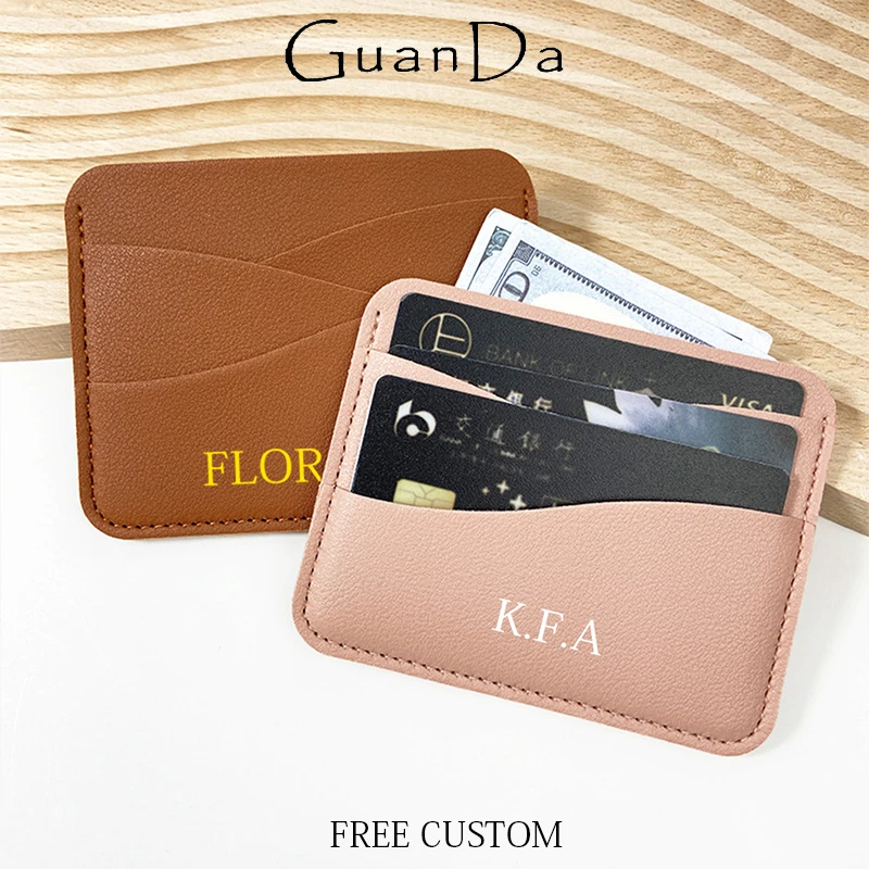 Custom Name PU Leather Card Wallet Creative Design Wholesale Engraving Company Logo Card Holder Personalized Luxury Card Bag
Custom Name PU Leather Card Wallet Creative Design Wholesale Engraving Company Logo Card Holder Personalized Luxury Card Bag