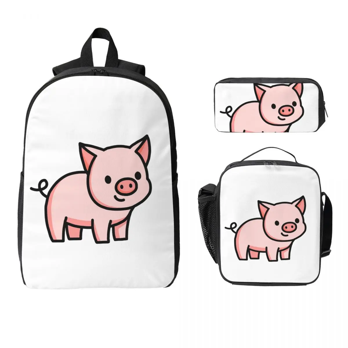 Pig Backpack Student Boys Girls BookBag School Bag Laptop Shoulder Bags 3ps Insulated Lunch Bag Pencil Case
Pig Backpack Student Boys Girls BookBag School Bag Laptop Shoulder Bags 3ps Insulated Lunch Bag Pencil Case