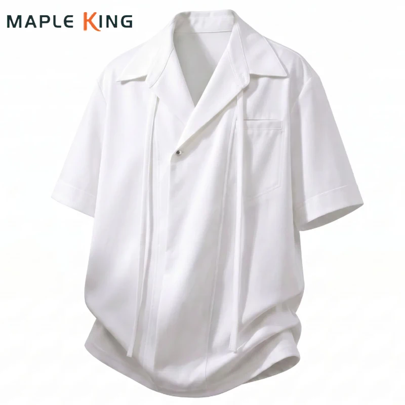 Man Fashion Clothes Suit Collar Luxury Designer Tie Shirts 2026 Summer Yamamoto Style Man Clubbing Clothes Loose Oversized Shirt
Man Fashion Clothes Suit Collar Luxury Designer Tie Shirts 2026 Summer Yamamoto Style Man Clubbing Clothes Loose Oversized Shirt
