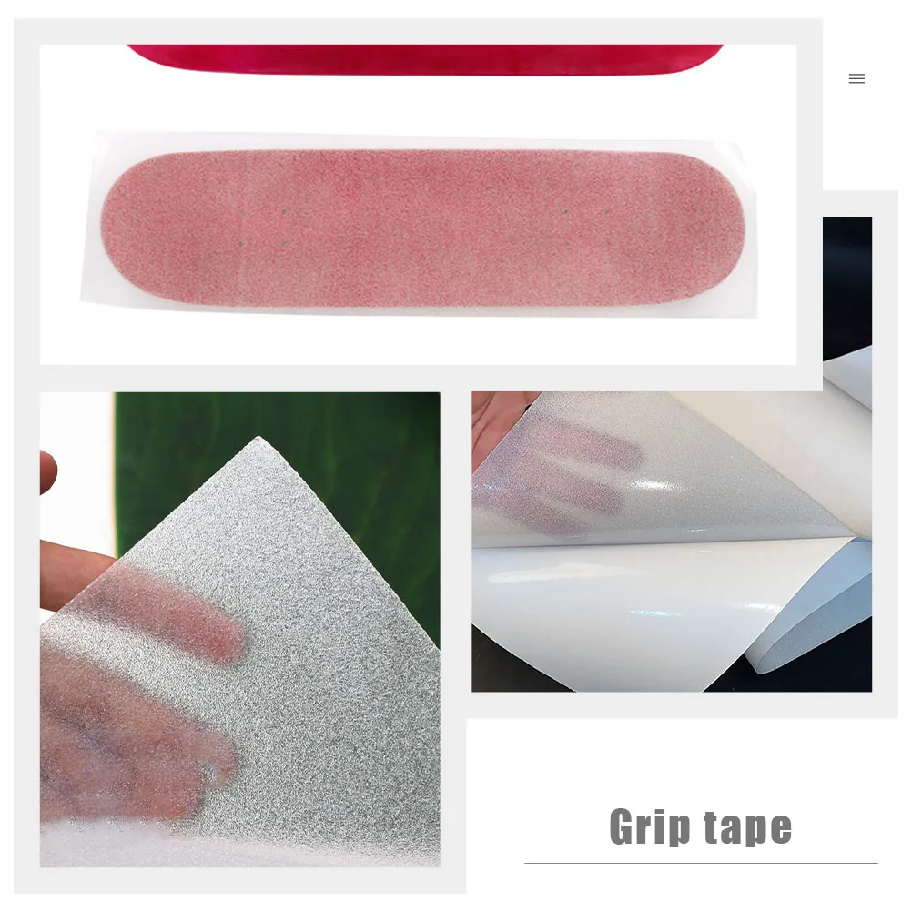 1pc Skateboard Grip Tape Anti-skid Wear-resistant Transparent Paper Self-adhesive Decorative Multi-function Accessory Cuttable
1pc Skateboard Grip Tape Anti-skid Wear-resistant Transparent Paper Self-adhesive Decorative Multi-function Accessory Cuttable