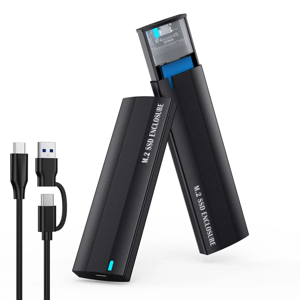 M.2 NVME NGFF to USB Type C SATA SSD Aluminum Enclosure Case Tool External Adapter Portable Hard Disk Drive Case Laptop Phone
M.2 NVME NGFF to USB Type C SATA SSD Aluminum Enclosure Case Tool External Adapter Portable Hard Disk Drive Case Laptop Phone