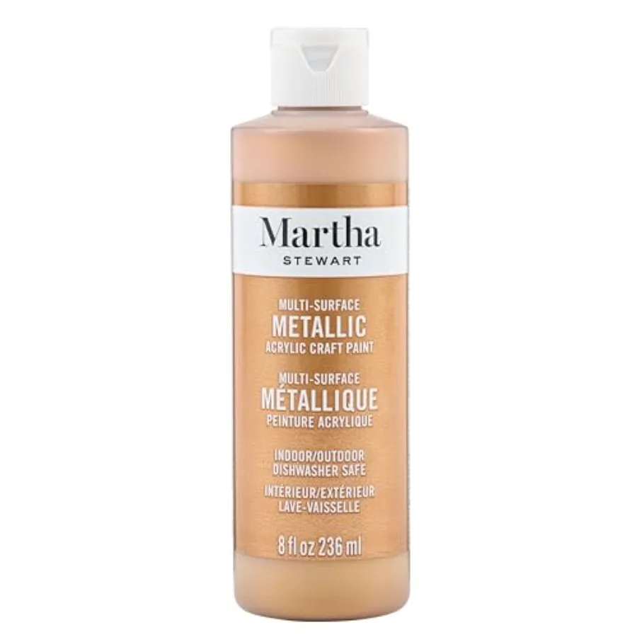 Metallic Acrylic Craft Paint, Brushed Bronze, 8 oz
Metallic Acrylic Craft Paint, Brushed Bronze, 8 oz