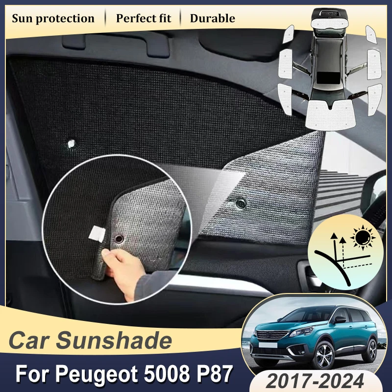 Car Anti-UV Visor For Peugeot 5008 P87 Accessories 2017-2024 Auto Full Coverage Sunshades Auto Anti-UV Privacy Blocks Car Covers
Car Anti-UV Visor For Peugeot 5008 P87 Accessories 2017-2024 Auto Full Coverage Sunshades Auto Anti-UV Privacy Blocks Car Covers