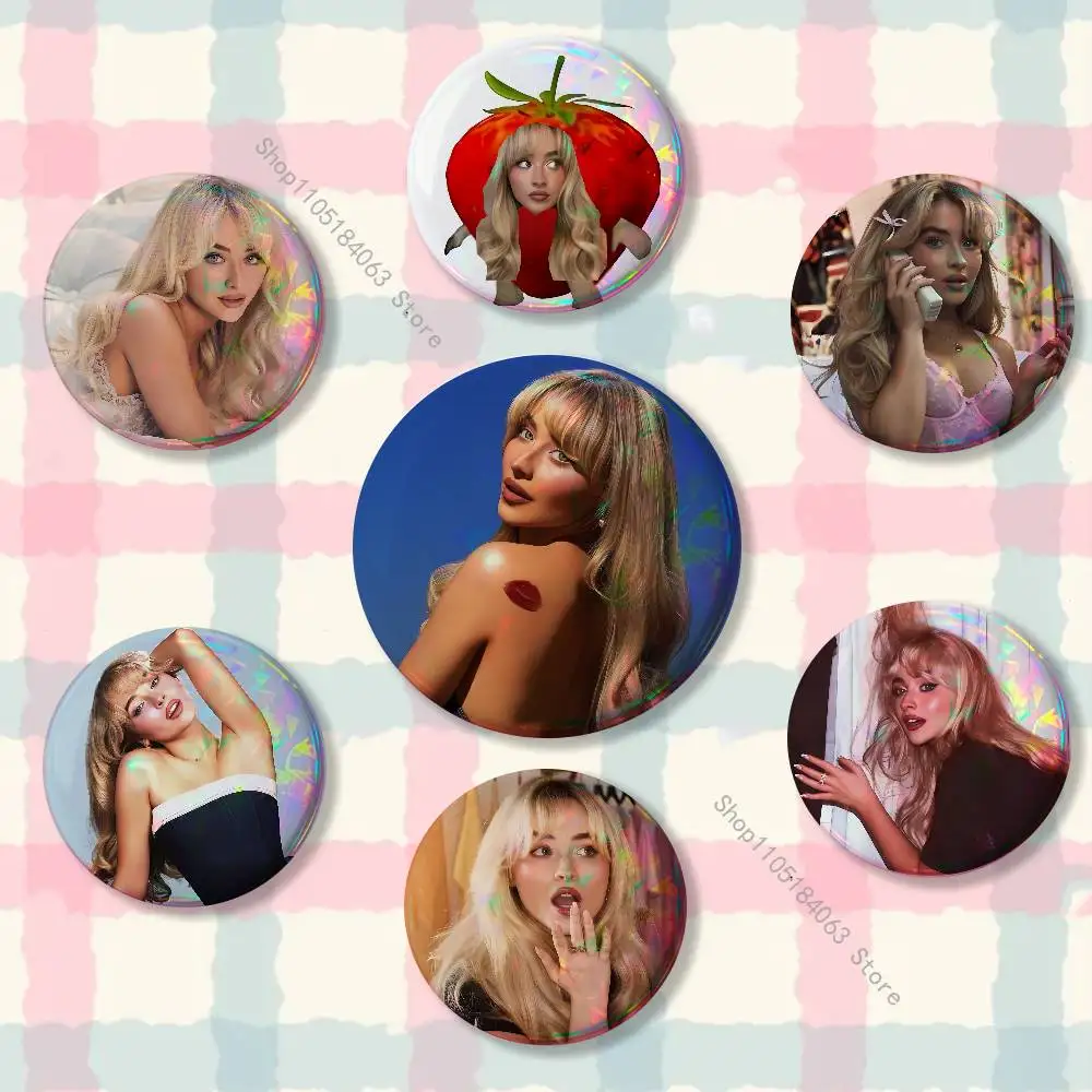 Singer S-Sabrina Carpenters Badges Button Round Creative Pin Brooch Badge Bag Decor Fans Collect Friends Gifts
Singer S-Sabrina Carpenters Badges Button Round Creative Pin Brooch Badge Bag Decor Fans Collect Friends Gifts