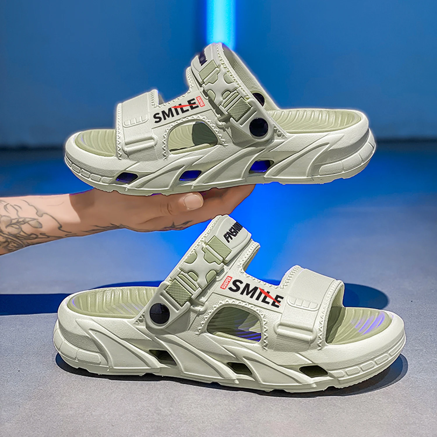 Men's Summer Outdoor Sports Sandals Anti-Slip Wear-Resistant Large Size Slip-On Beach Shoes Driving Dual-Purpose Casual Sandals
Men's Summer Outdoor Sports Sandals Anti-Slip Wear-Resistant Large Size Slip-On Beach Shoes Driving Dual-Purpose Casual Sandals