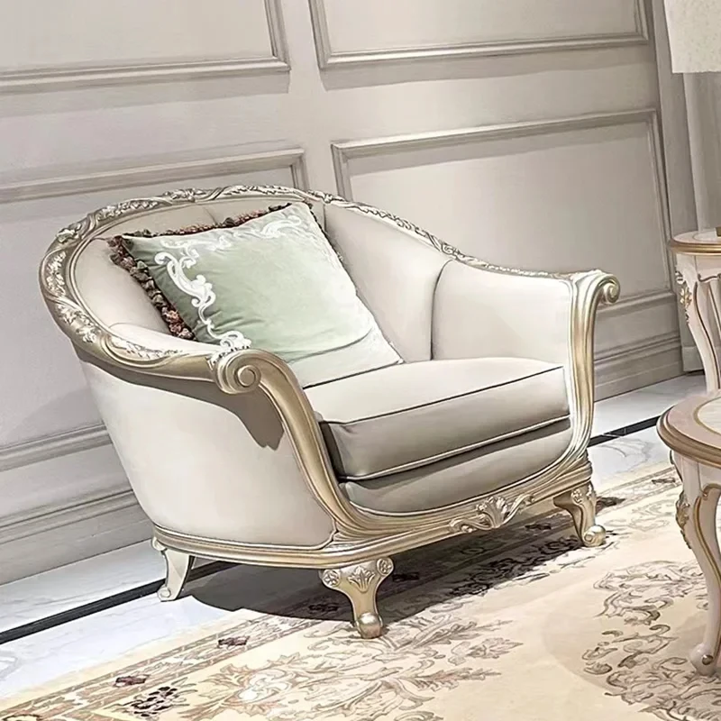 French light luxury solid wood carving sofa luxury neoclassical American leather art sofa
French light luxury solid wood carving sofa luxury neoclassical American leather art sofa