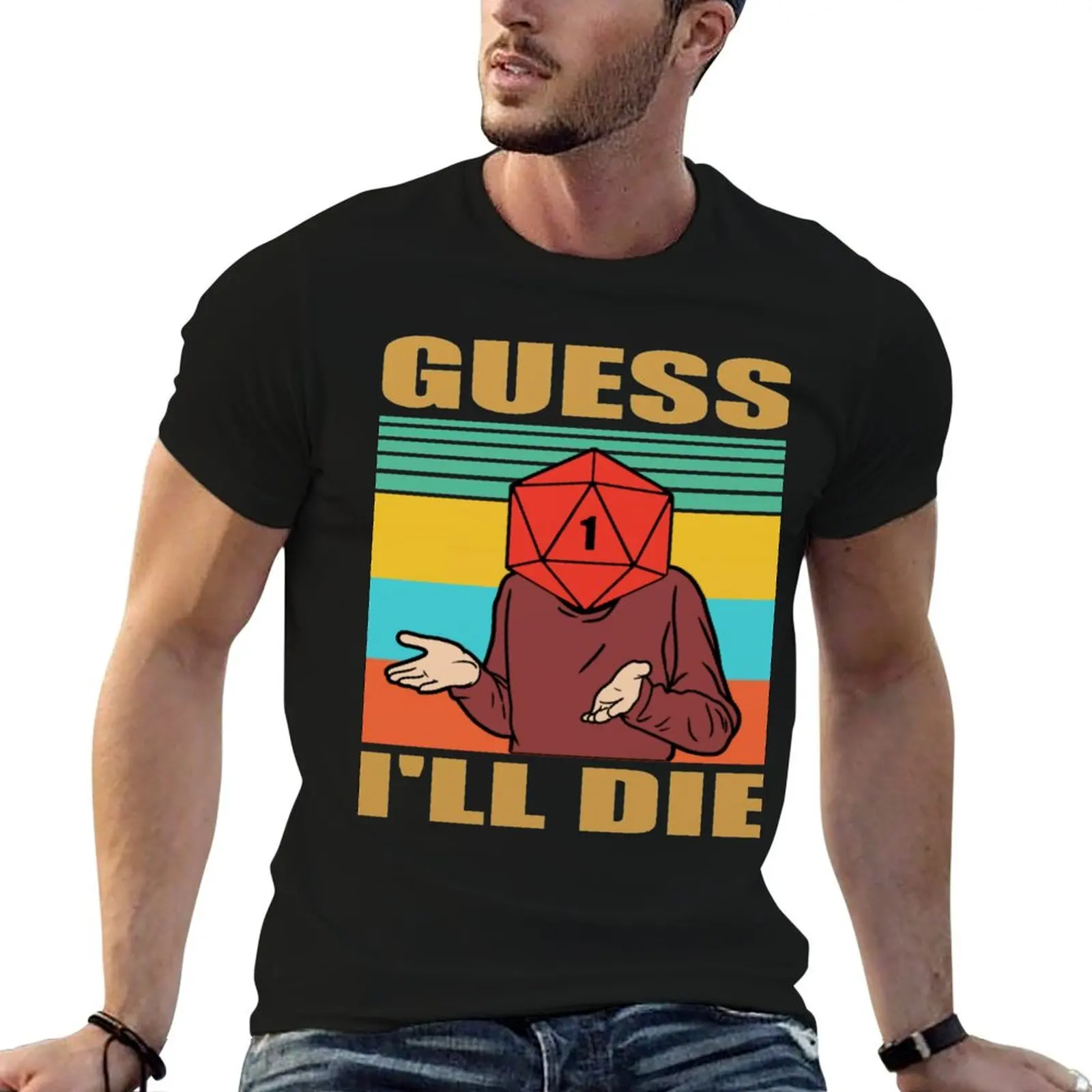 Guess I'll Die D20- Gift for DM T-Shirt t shirts for man graphic tees man t shirt cotton T-Shirt
Guess I'll Die D20- Gift for DM T-Shirt t shirts for man graphic tees man t shirt cotton T-Shirt