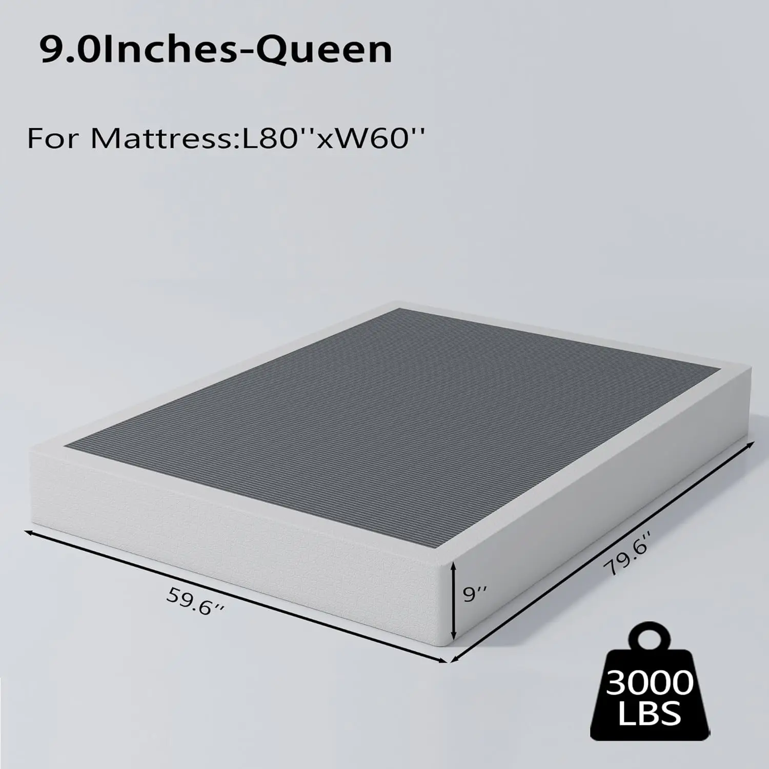 Queen Box Springs 9 H Heavy Duty Metal Box Spring Mattress Foundation 3000Lbs Max Weight Capacity/Non-Slip/No Noise/Easy
Queen Box Springs 9 H Heavy Duty Metal Box Spring Mattress Foundation 3000Lbs Max Weight Capacity/Non-Slip/No Noise/Easy