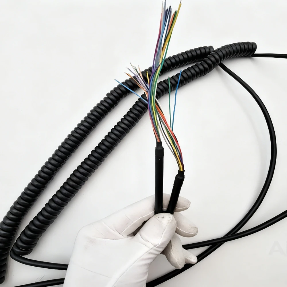 32 Core Industrial Retractable Spring Cable Flexible Wire for Electronic Handwheel & Machine Tool, Durable CNC Machinery Part
32 Core Industrial Retractable Spring Cable Flexible Wire for Electronic Handwheel & Machine Tool, Durable CNC Machinery Part